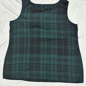 Chic Plaid Sleeveless Tank Top